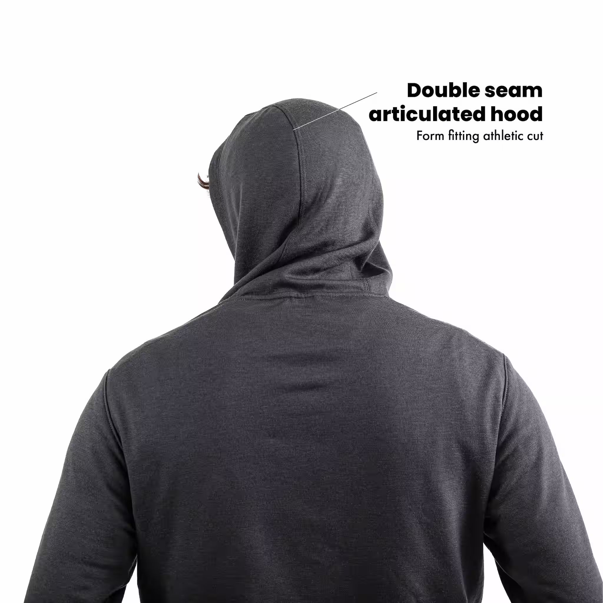 Switchback Merino Wool Hoodie - Charcoal