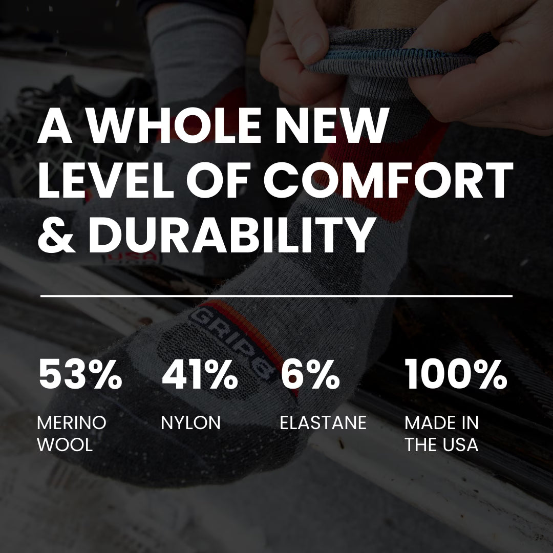 Obsidian. - Run Ankle Midweight Merino Wool Sock