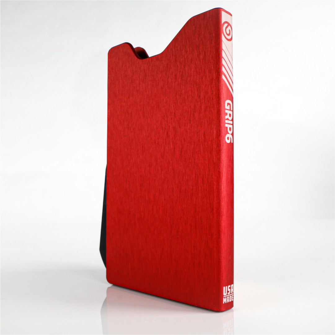 red metal minimalist wallet swatch-image