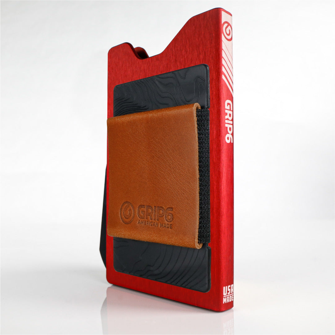 red metal wallet swatch-image