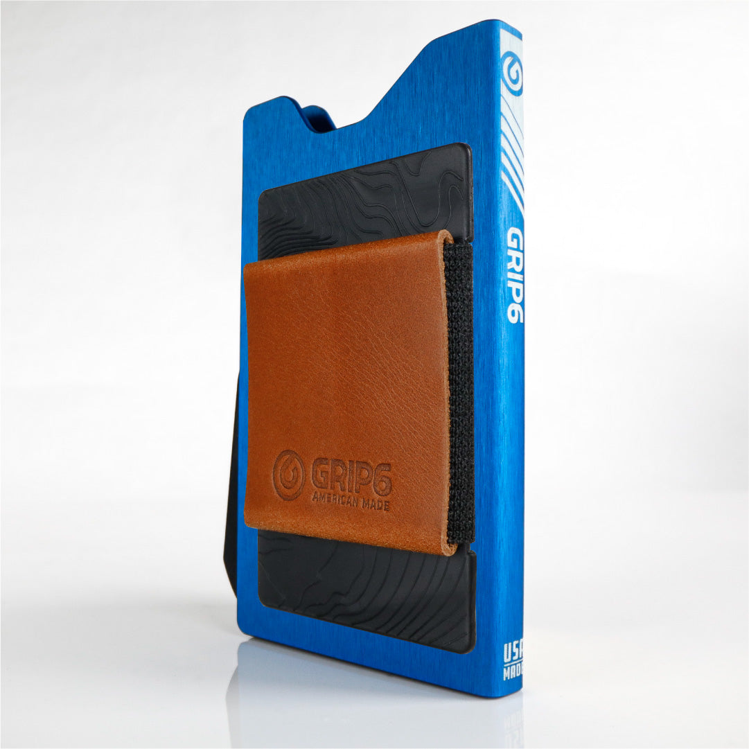 metal wallet with money band blue swatch-image