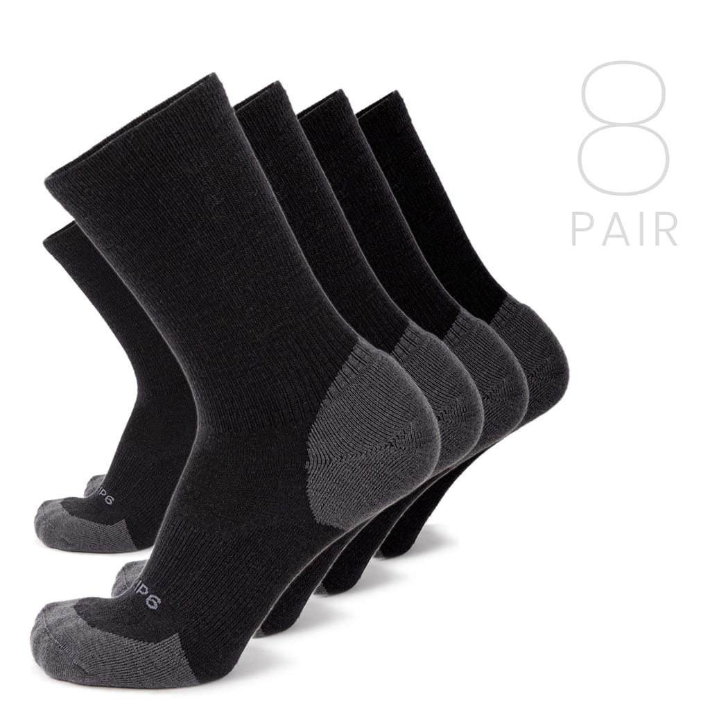 Wool Crew Sock - Everyday Black