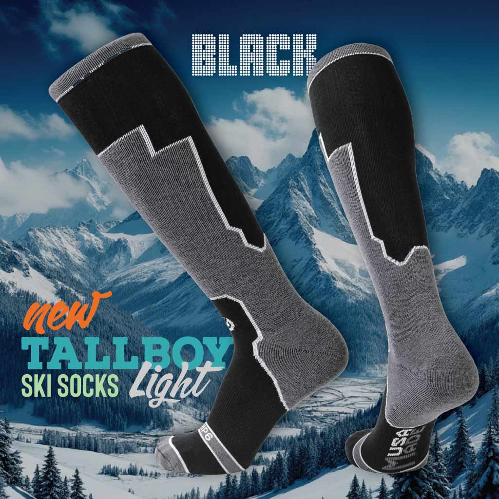 black ski socks