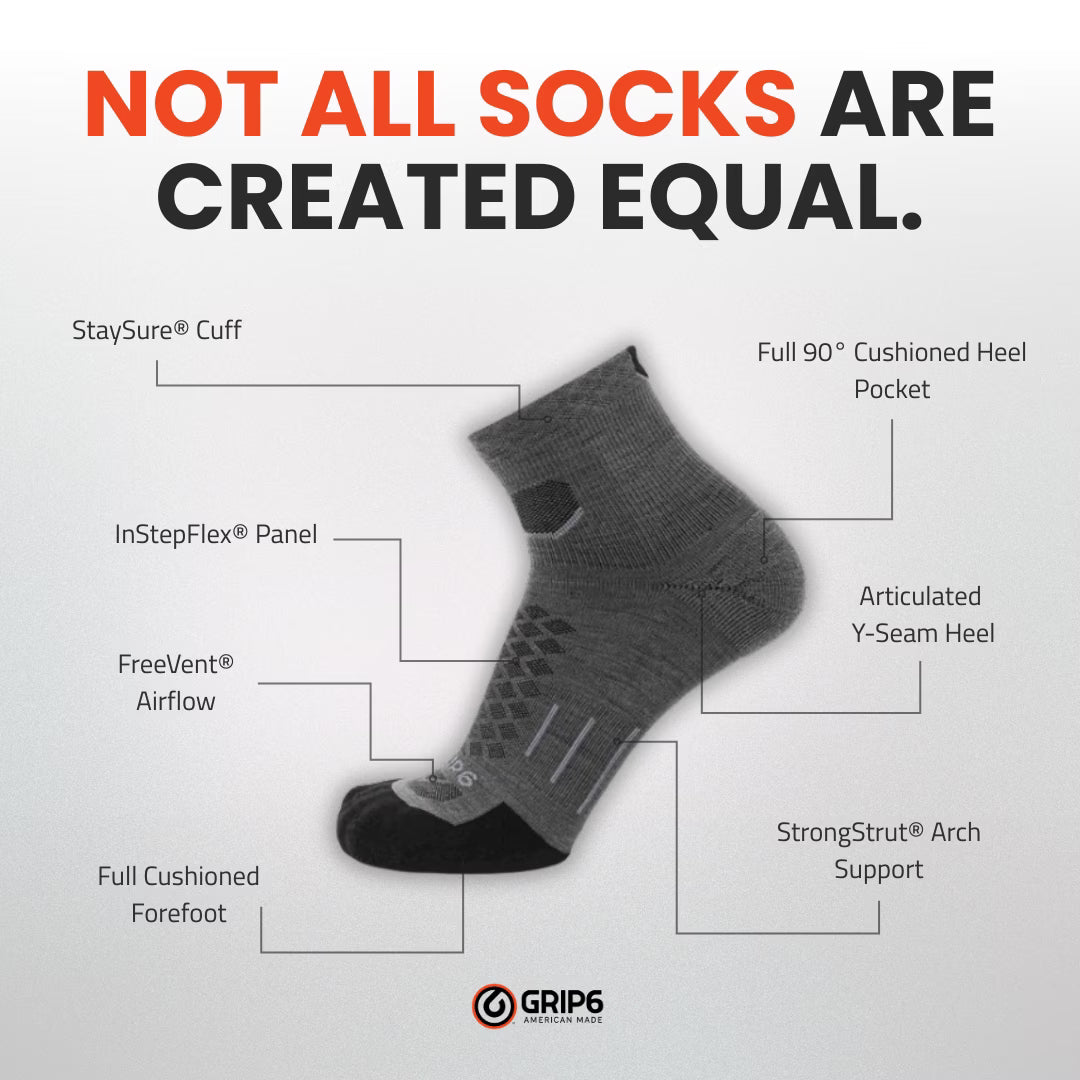 Tarmac. - Run 1/4 Crew Runweight Merino Wool Sock