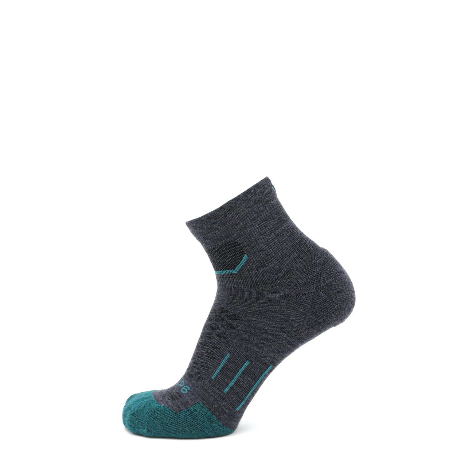Wave - Run 1/4 Crew Lightweight Merino Wool Sock