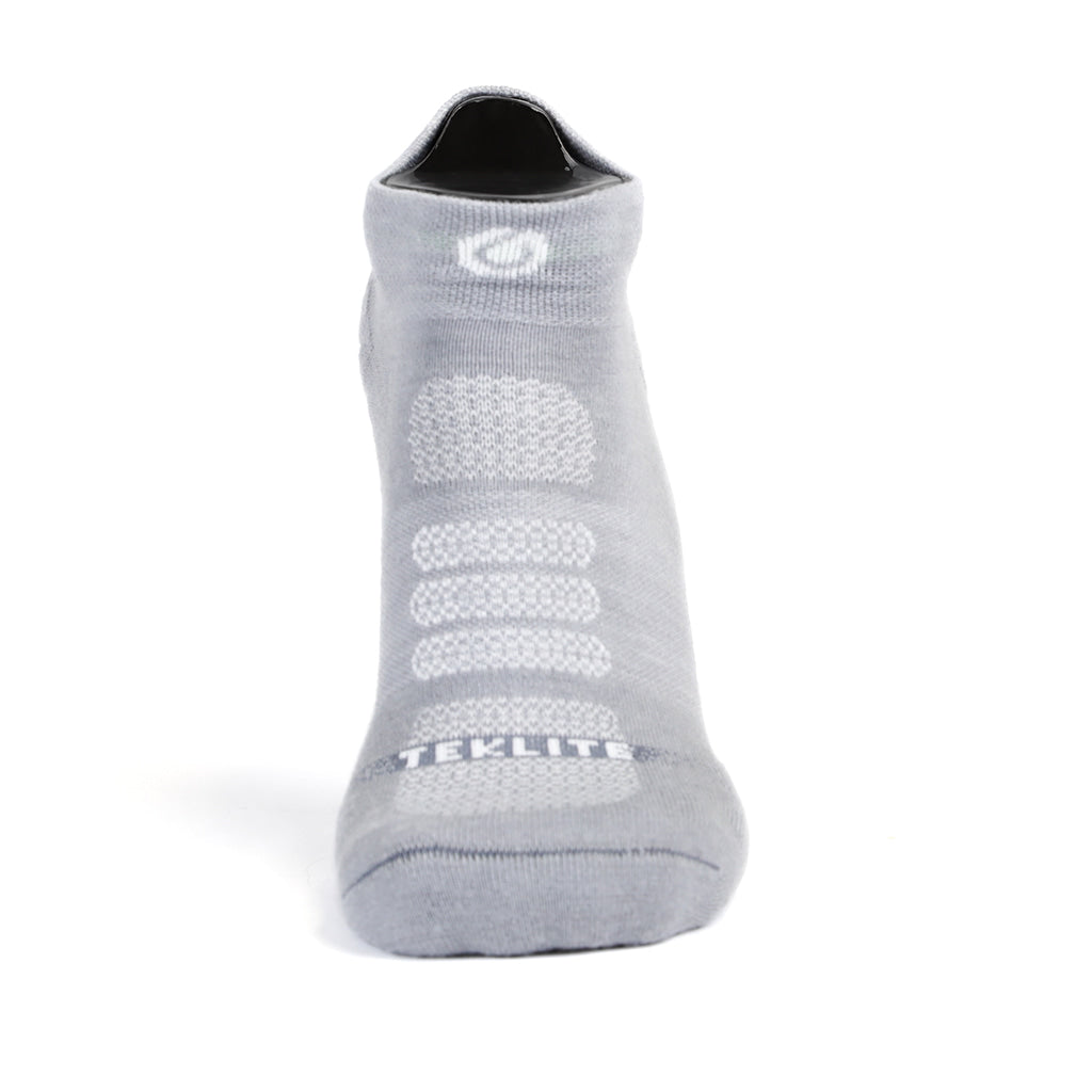 Wool Teklite Ankle Sock - Silver Lining