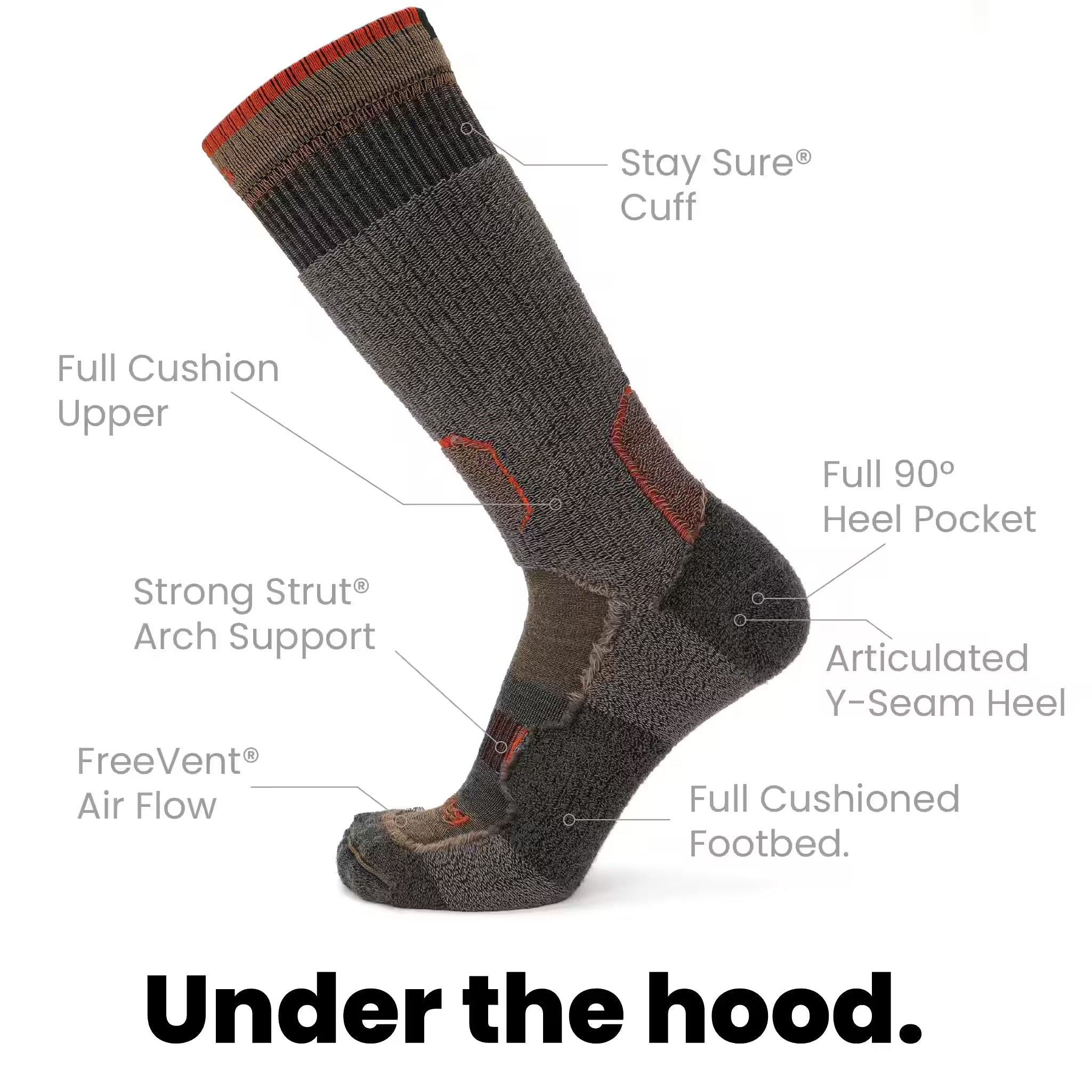Woodland - Hunt Boot Heavyweight Merino Wool Sock