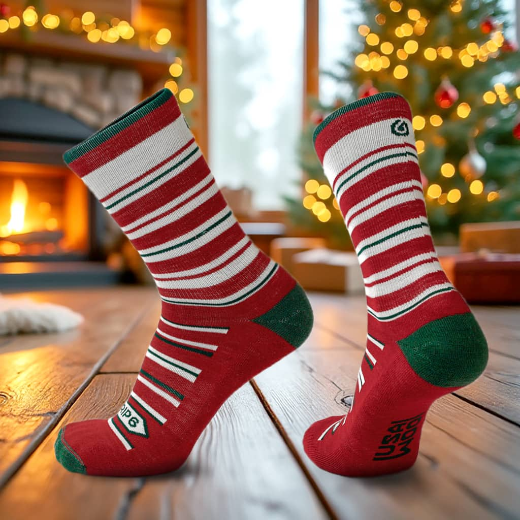 holiday wool socks