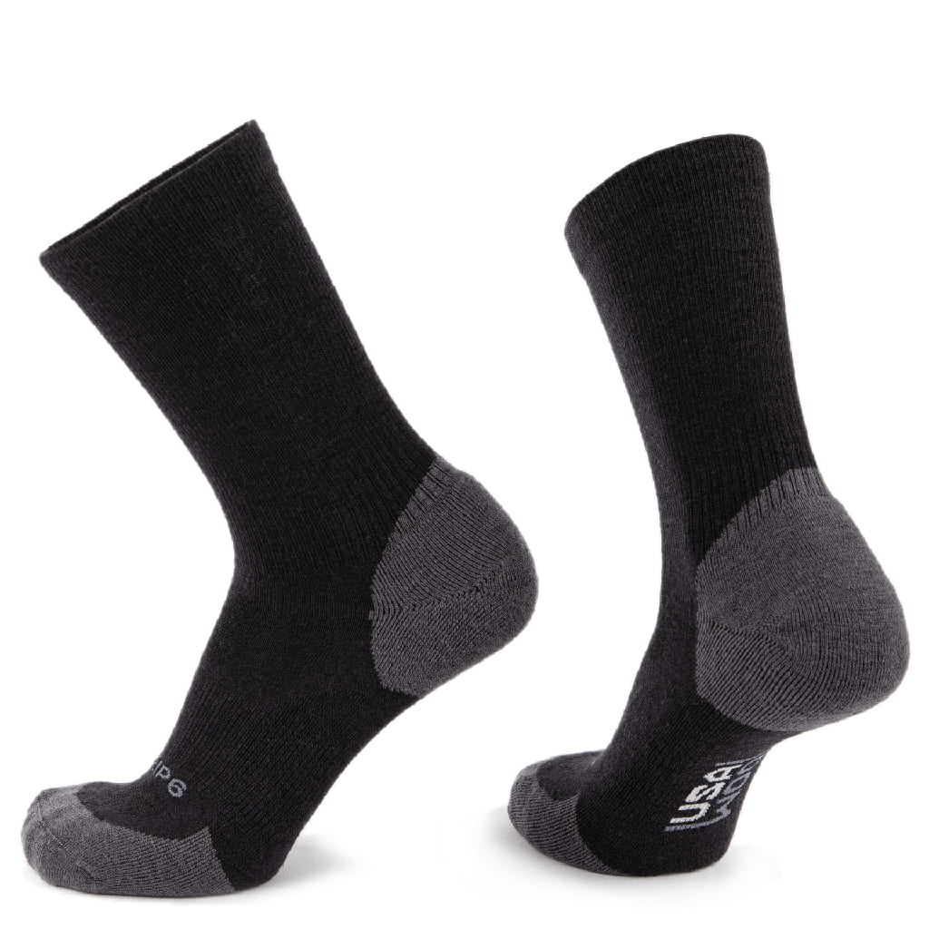 Wool Crew Sock - Everyday Black 2 Pair