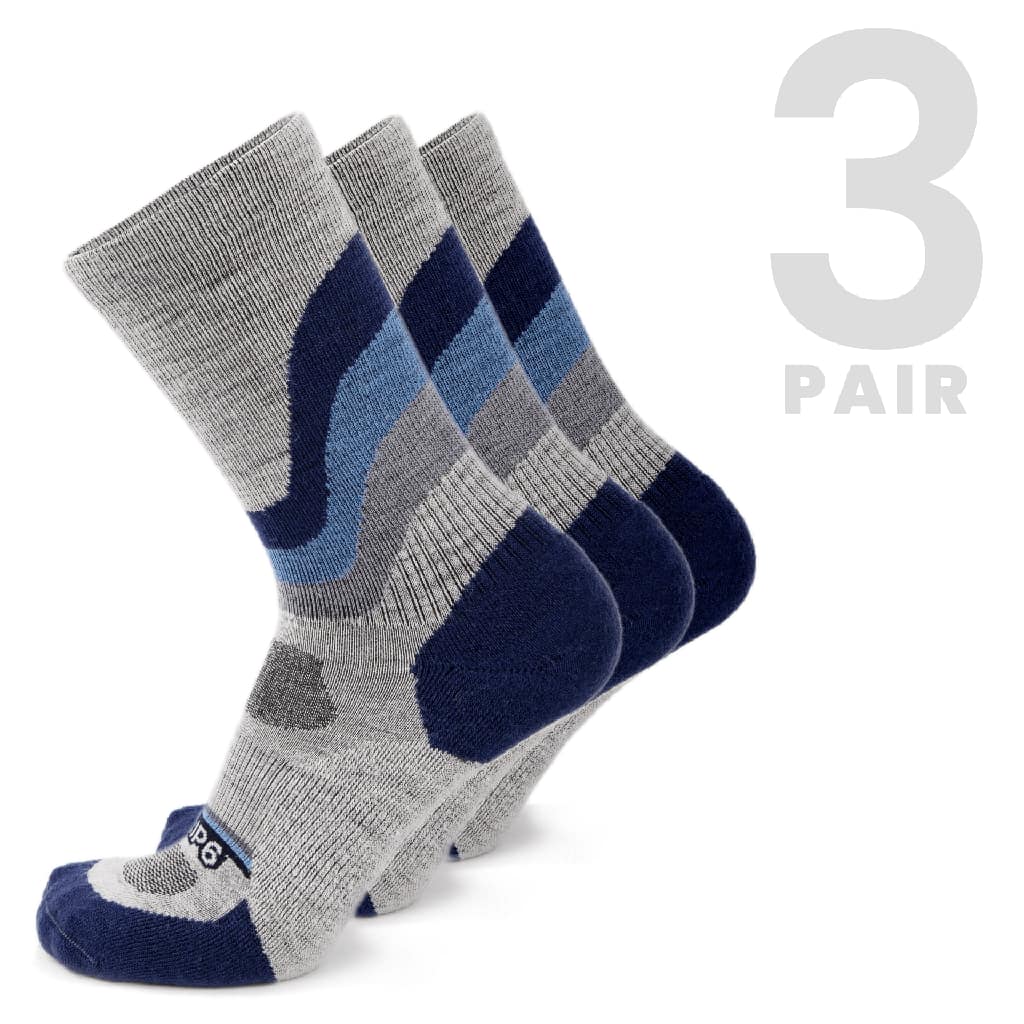 Wool Crew Sock - Overland Blue