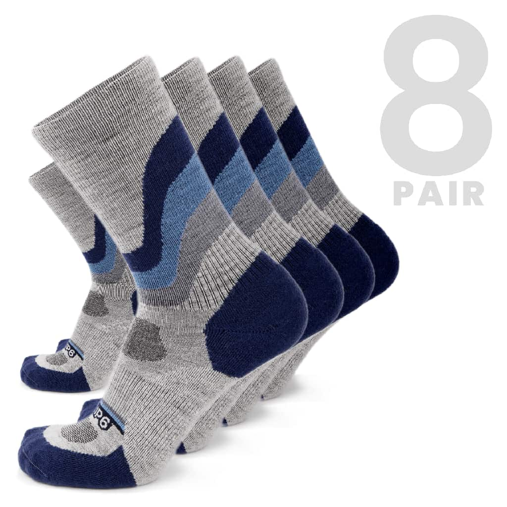 blue crew socks 8 pair pack