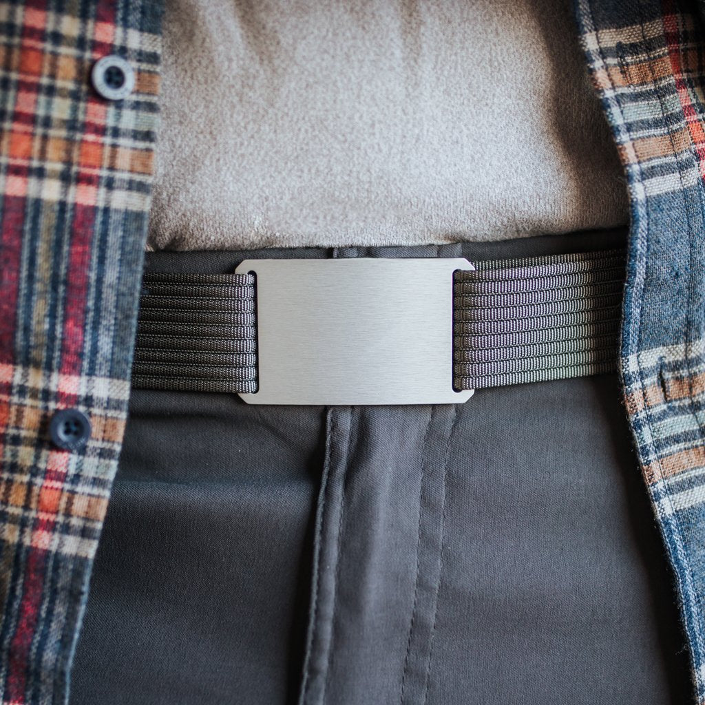 GRIP6 Classic Men's Belt Granite (Silver) Buckle Collection swatch image