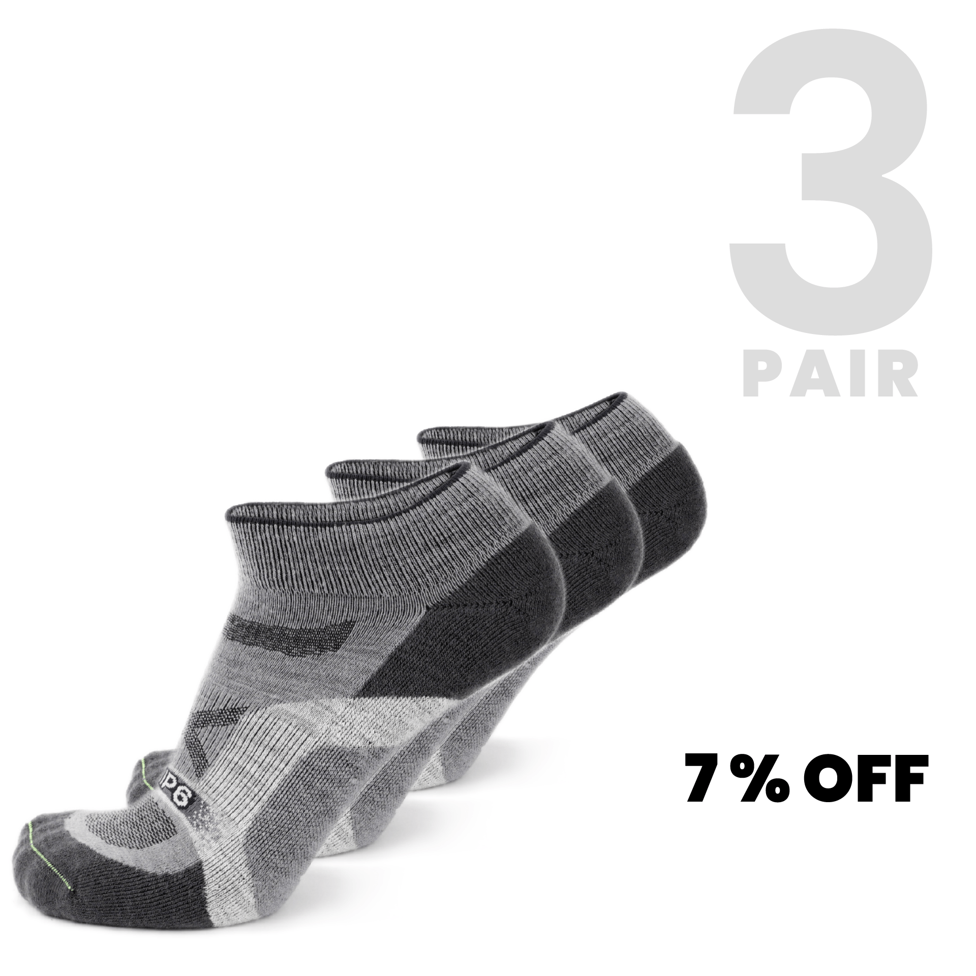 Wool Ankle Socks - Approach Grey