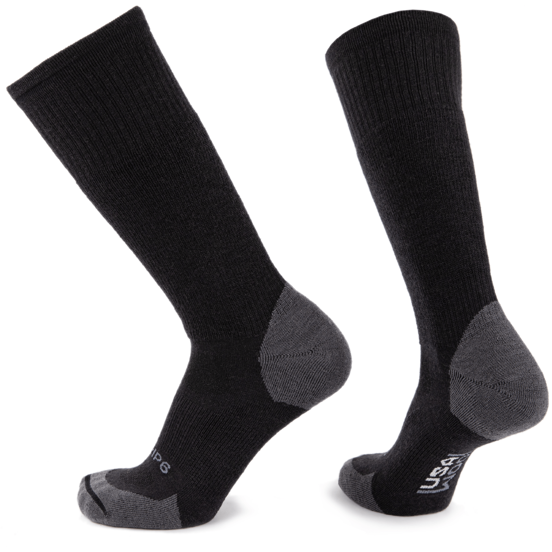 Wool Boot Socks - Black